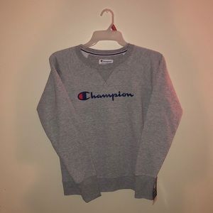 Light gray Champion crewneck